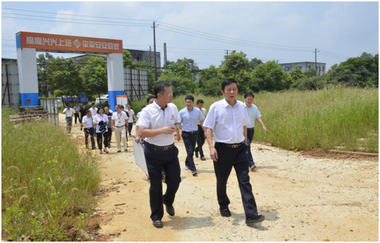 樟樹市市委書記董曉明視察我司文化園一期項目