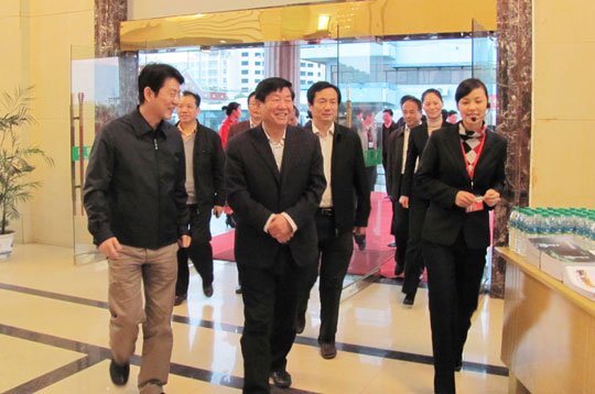 宜春市市縣（市區(qū)）人大常委會代表團(tuán)蒞臨四特參觀考察